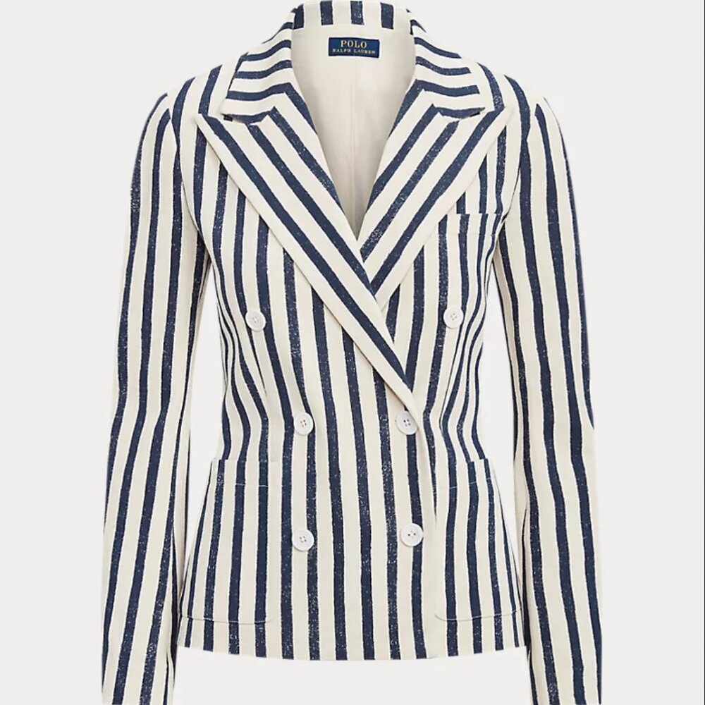 Polo Ralph Lauren Striped Double Breasted Blazer